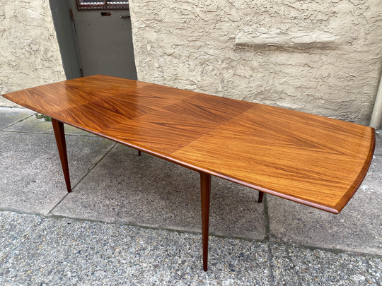 Mid Century Dining Table Enro Fabry Extension Danish Modern