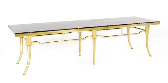 Brass & Black Marble Coffee Table