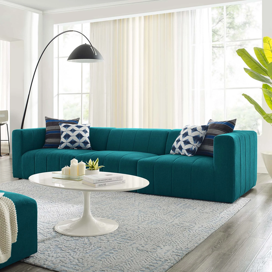 Bartlett Upholstered Fabric Upholstered Fabric 3-Piece Sofa