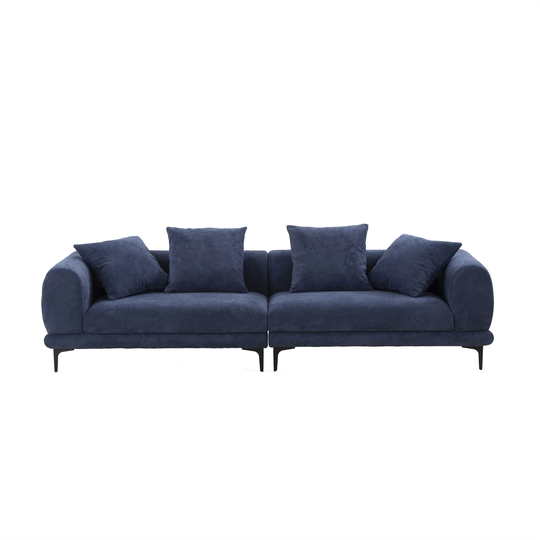 Modern 4-Seater Fabric Sofa Couch for Living Room