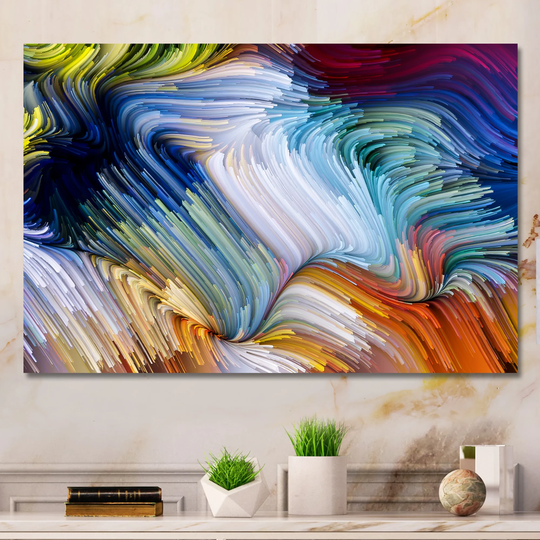Designart 'Life Of Liquid Color' Modern Canvas Wall Art