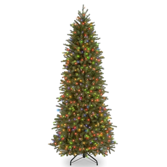 6.5 ft. Jersey Fraser Fir Pencil Slim Tree with Clear Lights