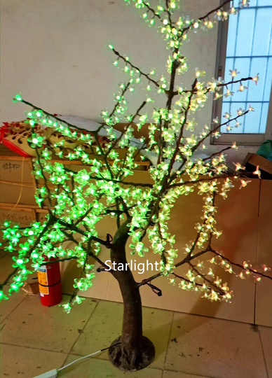 6Ft Rgb Change Color 21 Functions Via Remote Controller Waterproof Led Cherry Blossom Tree Artificial Simulation Trunk Christmas Home Decor