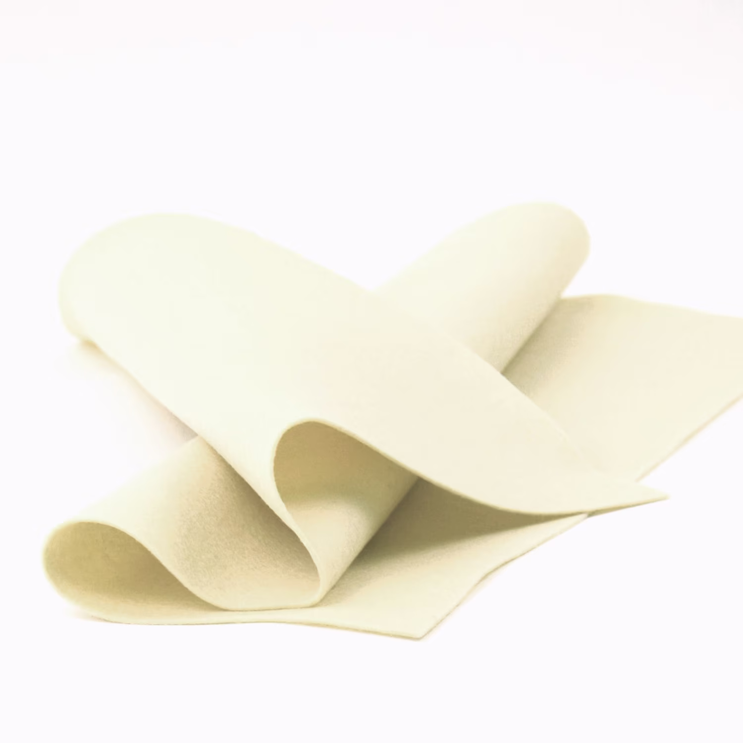 100 Percent Wool Felt Sheet in Color Ivory - 18" X Merino