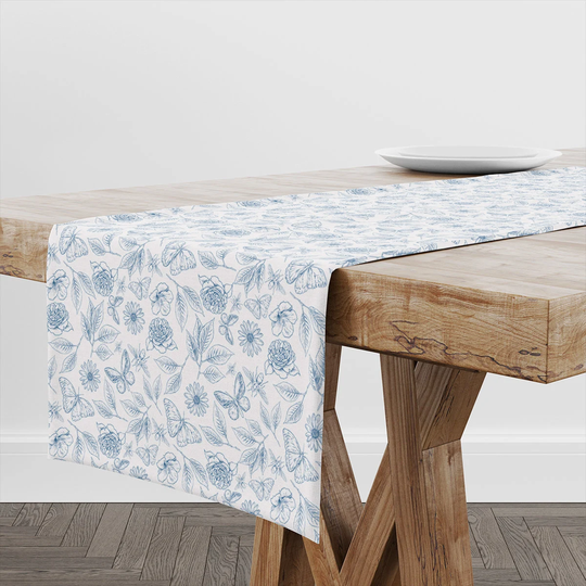 Table Runner Vintage Botanical | Unique Design Decor High Quality Textile & Print Made in Eu