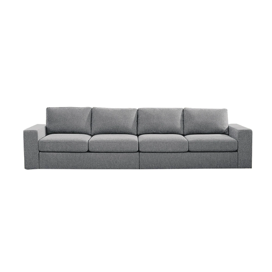 European Style Linen Upholstered 4 Seater Sofa