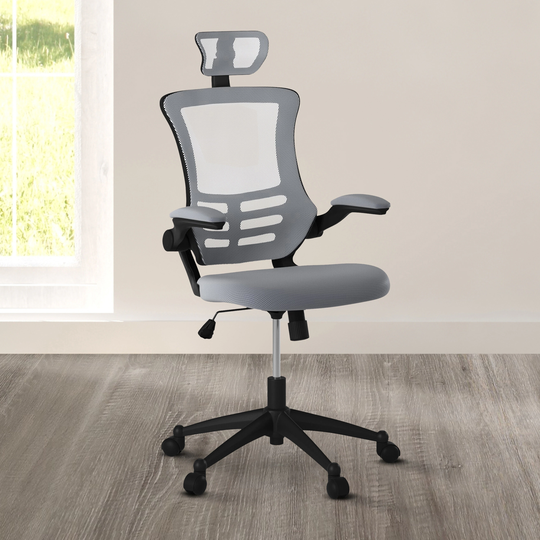 High-Back Mesh Executive Office Chair - 26.5" W x 26.5" D x 45.5-49.5" H