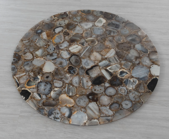 Natural Round Agate Table Top | Coffee, Center Table, Dinning Breakfast Square Home Decor Furniture
