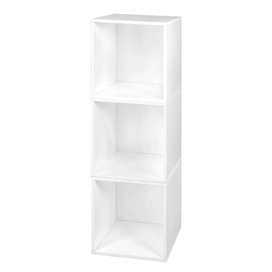 Noble Connect Storage Set - 3 Cubes- White Wood Grain