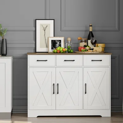 Sileas 42.5" Wide 3 Drawer Sideboard