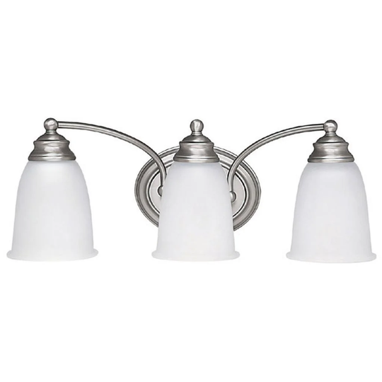 Transitional 3-light Matte Nickel Bath/Vanity Light - Matte Nickel