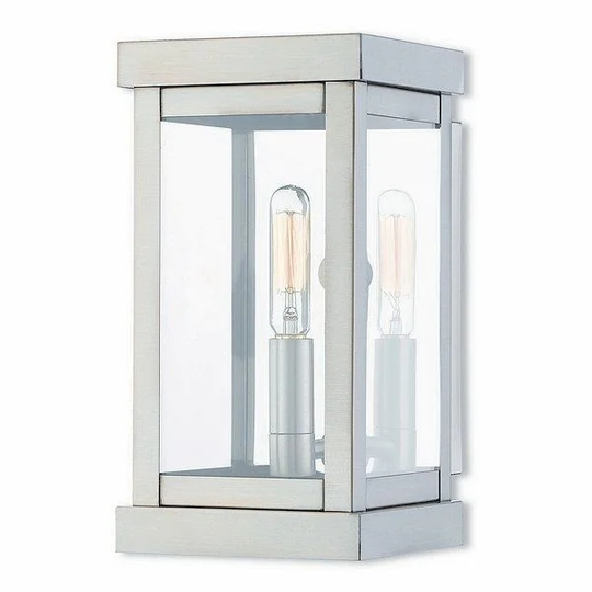 Livex Lighting 20701-91 Brushed Nickel 1-light Outdoor Wall Lantern