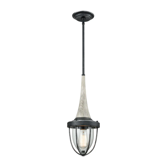 Sturgis 1-Light Pendant, Silvered Graphite