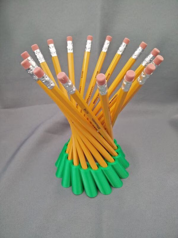 Hyperboloid Twisted Pen/Pencil Holder Cup Stand Holds 16, Unique - Many Color Options