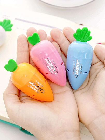 Carrot Pencil Sharpeners - Cute Sharpeners, Stationary, Kawaii Stationery, School Supplies, Easter, Stationary Small Gifts