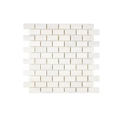 Bianco Dolomite Marble Stacked Stone Mosaic Wall & Floor Tile