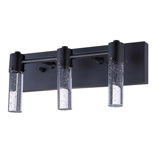 Vivio Lighting Soffi 15W Black 3 LED Bathroom Wall Light