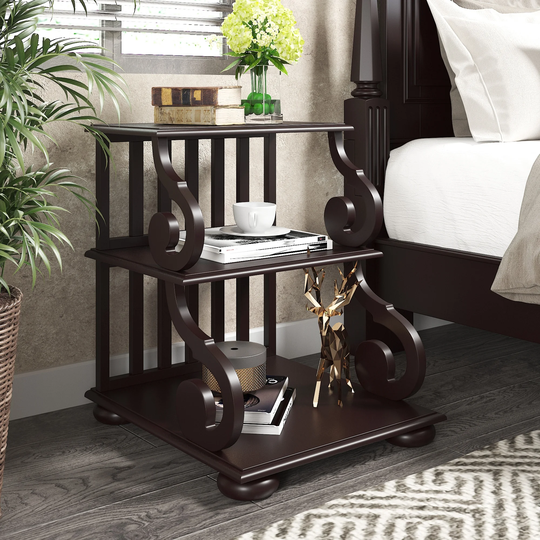 Retro Nightstand, Classic Living room End TableSide Table