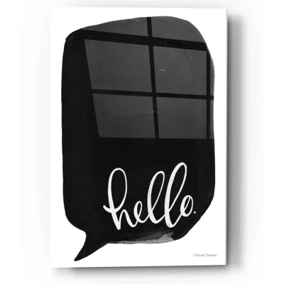 Hello by Rachel Nieman - Unframed Textual Art
