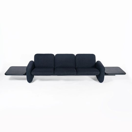 3 Seater Chiclet Sofa With Side Tables