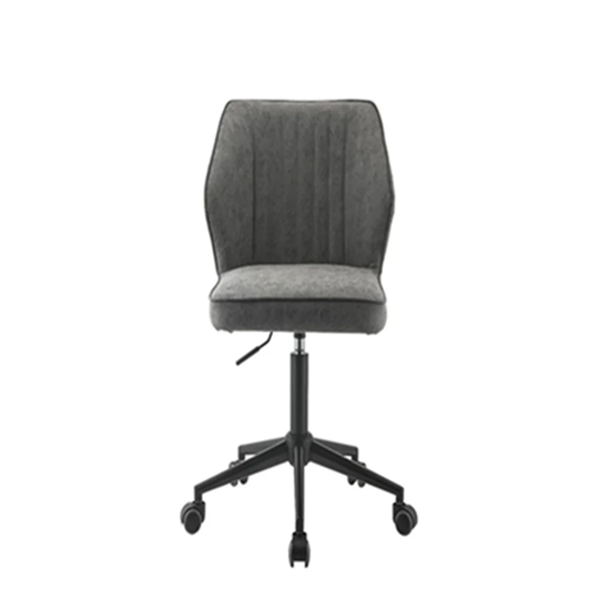 Office Chair, Vintage Gray PU & Black