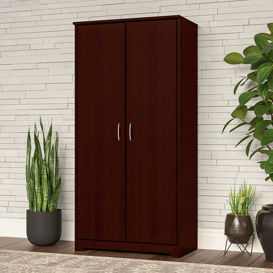 Cabot Tall Storage Cabinet with Doors by Bush Furniture
