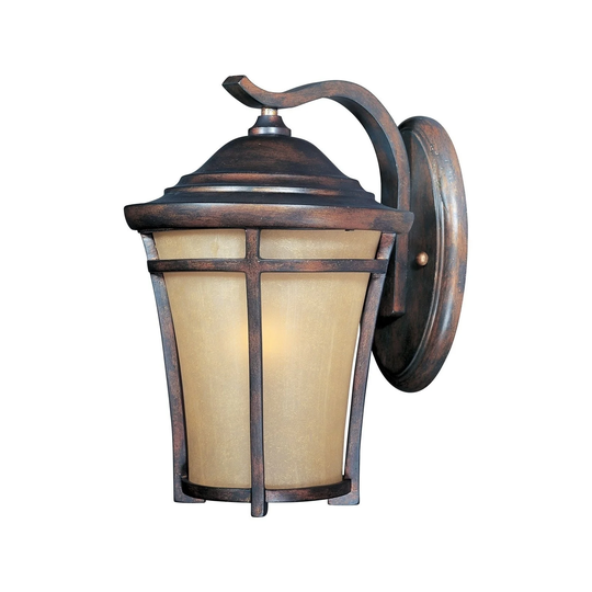Maxim Copper Copper Vivex Golden Frost Shade Balboa 1-light Outdoor Wall Mount Light
