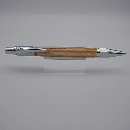 Industrial Mechanical Pencil, Handmade Wooden Pencil in Chrome & Baltic Birch Laminate