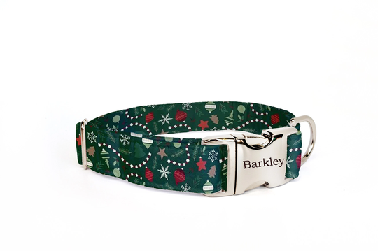 Dog Collar Personalized, Christmas Traditions Collar, Girl Holiday