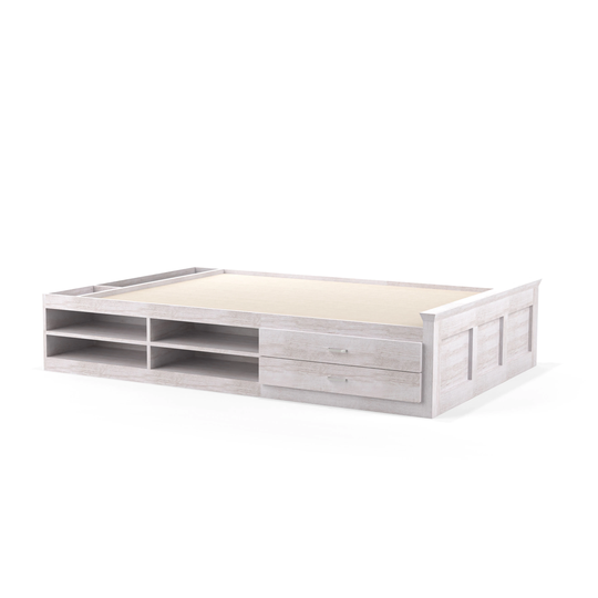 DH BASIC Transitional 2-drawer Storage Bed by Denhour