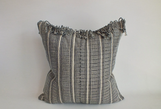 White & Black Sofa Pillow Case Handwoven Ethnic Throw Pillow Cover Frazada Cushion Pastel Colour Decorative Woven Textile