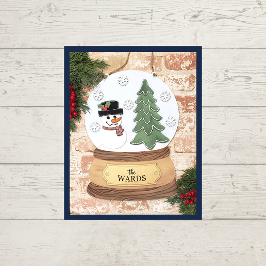 Snowman & Tree Snow Globe Diy Paint Kit - Kits For Adults Kids Christmas Crafty Gift