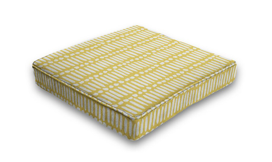 Outdoor Seat Pad - Patio Chair Pad, Dining Cushions Deja Spice Yellow