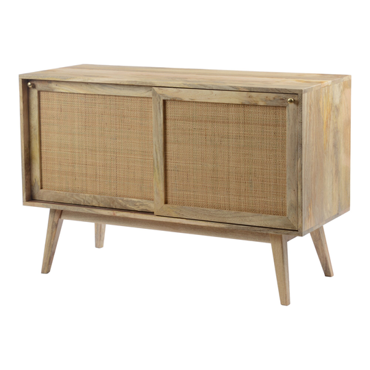 Aurelle Home Ramos Rustic Mango Wood Natural Grain Sideboard