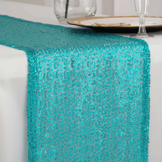 Turquoise Table Runner 12"x72"