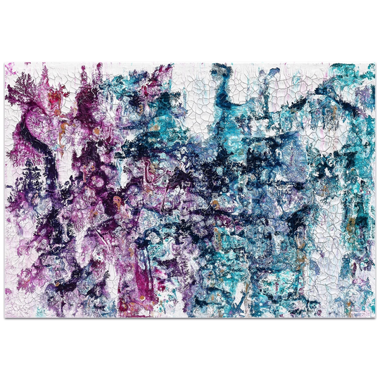 Jamie Anton 'Essence 1' 32in x 22in Abstract Wall Art on Plexiglass - Multi-Color