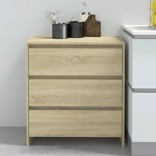 vidaXL Sideboard 27.6"x16.1"x29.5" Engineered Wood - 27.6" x 16.1" x 29.5"