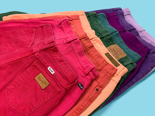 Vintage Colorful Denim Shorts | 80S 90S All Sizes Cotton High Waisted Mid Rise Summer Rainbow