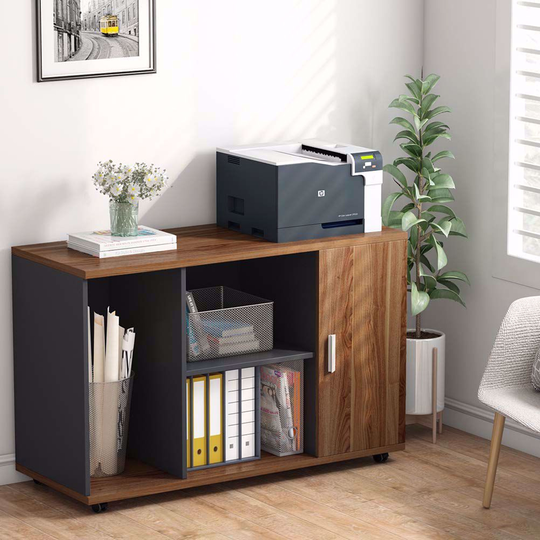 39 inches File Cabinet, Office Storage Cabinet with Wheels