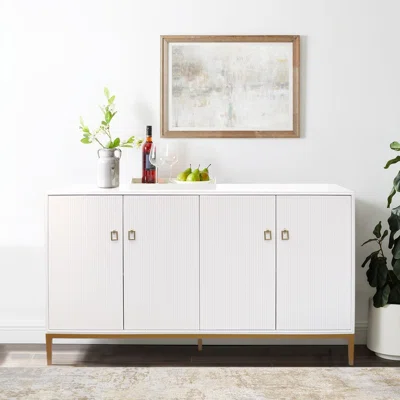 Pearl 63'' Wide 3 Drawer Wood Sideboard