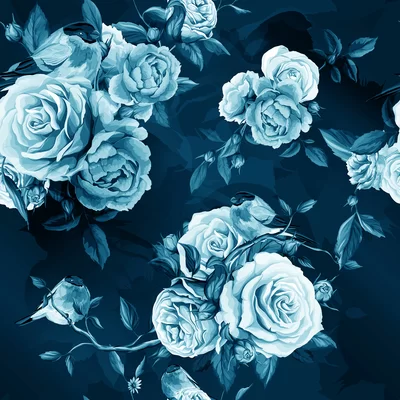 Avey Watercolor Roses 10' L x 24" W Peel and Stick Wallpaper Roll