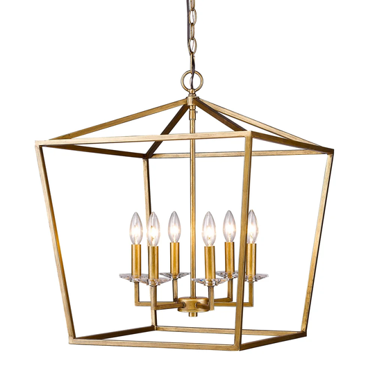 Kennedy 6-light Antique Gold Pendant