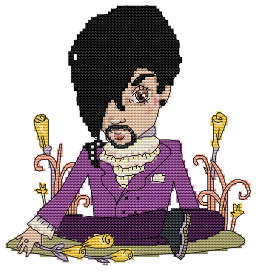 Wee Prince By Anita Inverarity Modern Cross Stitch Art Kit. 18 Count 2x1