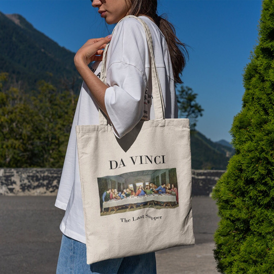 The Last Supper Tote Bag -Aesthetic Tote Bag, Artsy Bag, Art Bag, Aesthetic Tote, Da Vinci Bag, Da Tote, Last Supper Bag