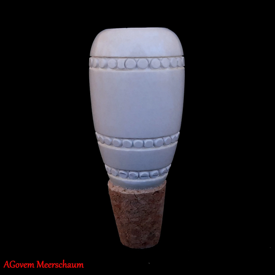 Handmade Meerschaum Coloring Bowl With Case, Pipa Di Schiuma Mare, Agovem Pipes, Meerschaumpfeifen, Tobacco Agm-616