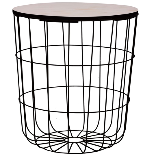 vidaXL Coffee Table Black ? 15.6"