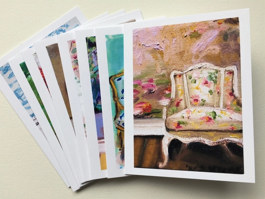French Chair Notecards With Envelopes
