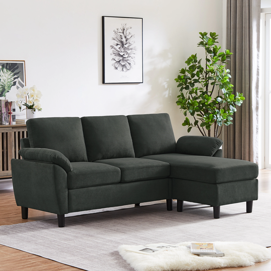 Jarenie Sofa Couch Upholstered L Shape Sectional Sofas Sets for Living Room