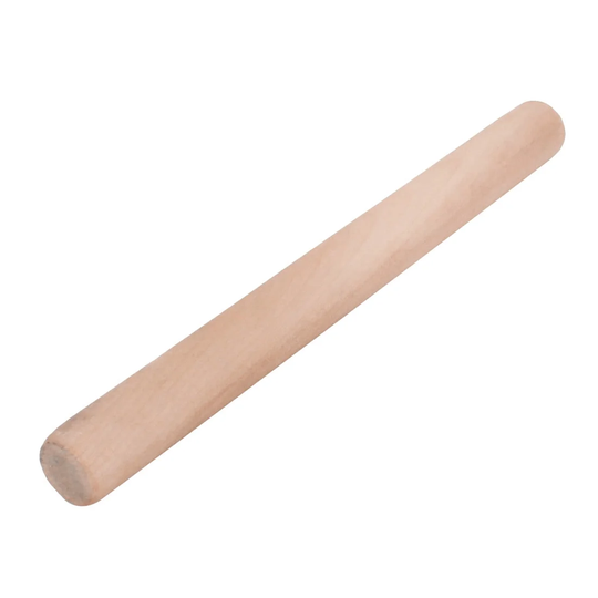 Houseware Handy Wooden Stick Noodles Dough Pastry Rolling Pin - Wood Color - 11" x 1"(L*D)