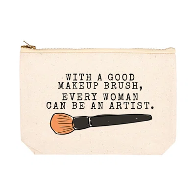 With Good Brush Every Woman Can Be an Artist Makeup Pouch